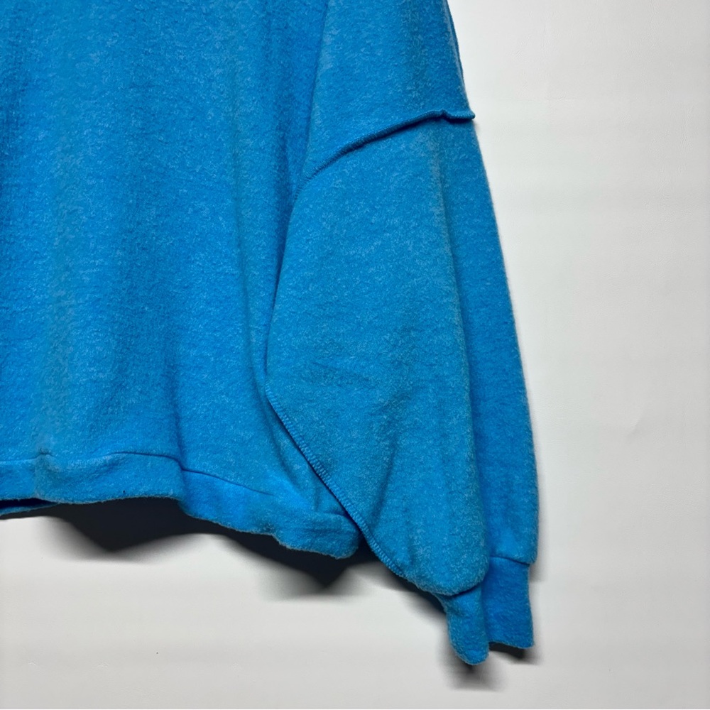 ✨ Zenana Brushed Melange Hacci Cropped Sweater Size L-XL - Picture 7 of 11